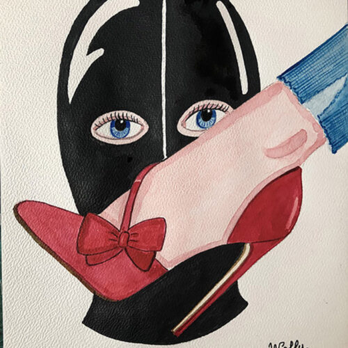 Illustration aquarelle format A4 sur le theme PIEDS